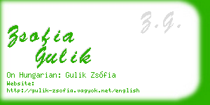 zsofia gulik business card