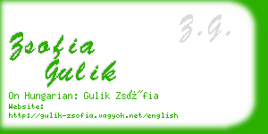 zsofia gulik business card